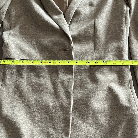 Gray/tan cotton blazer - Picture 4 of 7